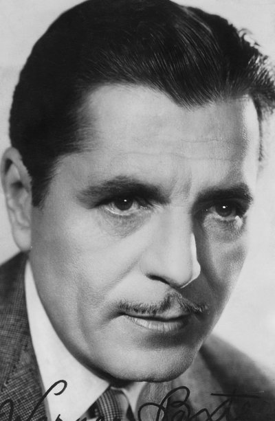 华纳·巴克斯特（Warner Baxter），1889-1951年，美国演员，c1930s-c1940s。签名照片 作者 不明