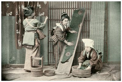 洗和服，日本，1904年 作者 不明