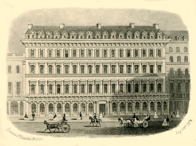 利物浦华盛顿饭店，1874年。 作者 不明