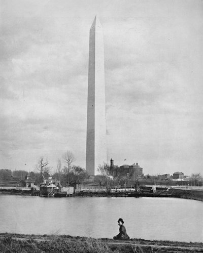 华盛顿特区，华盛顿纪念碑，建于1897年。 作者 不明