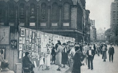 美国纽约格林威治村华盛顿广场，1935年 作者 不明