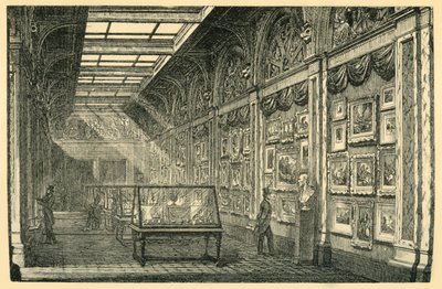 水彩色画廊，1860年代，1881年。 作者 不明