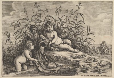 源自四要素的水，始于雅芳，1647年。 作者 不明