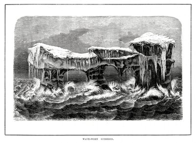 破浪冰山，1877年 作者 不明