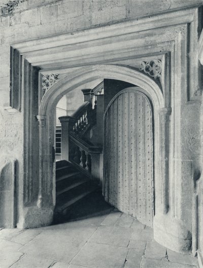 韦恩弗莱特斯北门，以及通往高中和前tech堂的十七世纪楼梯，1926年 作者 不明