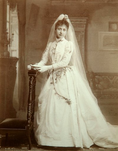 结婚照，1880年代 作者 不明
