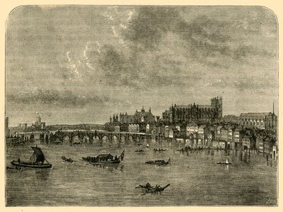 威斯敏斯特桥，1881年。 作者 不明