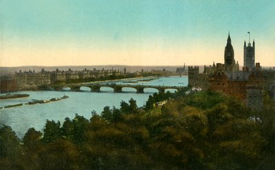 威斯敏斯特桥，伦敦，c1910。 作者 不明