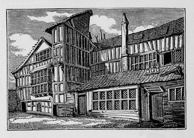 1823年1906年，伦敦市系泊道Swithins Passage中的Whittingtons House 作者 不明