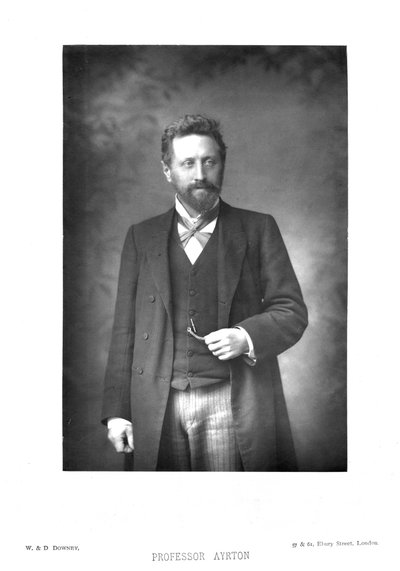 威廉·爱德华·艾尔顿（William Edward Ayrton）1847-1908年，英国物理学家，电气工程师和发明家，c1890年 作者 不明