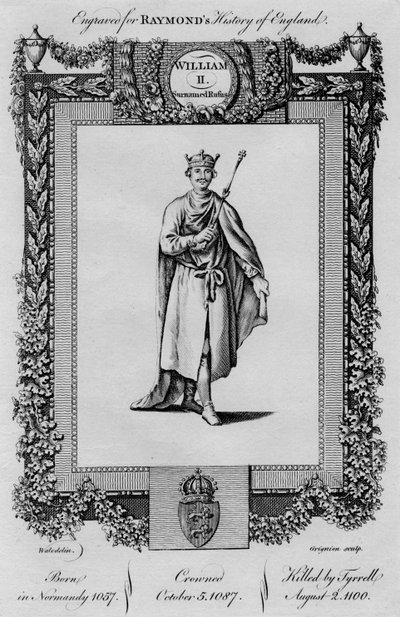 威廉二世。姓鲁弗斯（Rufus），c1787 作者 不明