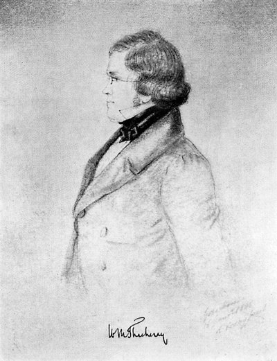 威廉·马克·和平·沙克雷（William Makepeace Thackeray），印度裔印度小说家，1912年 作者 不明