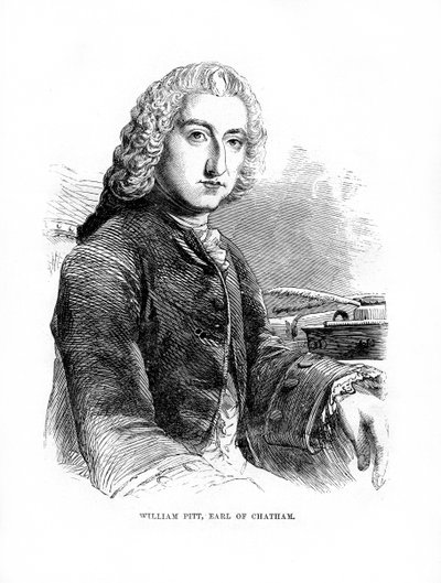 威廉·皮特（William Pitt），英国辉格党政治家查塔姆第一伯爵，1872年 作者 不明