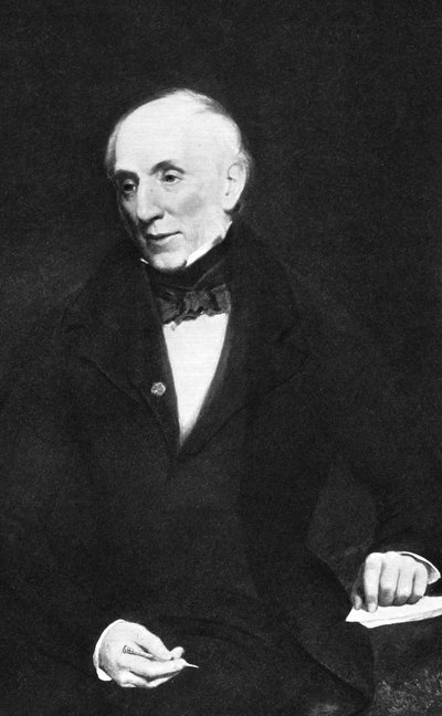 威廉·华兹华斯（William Wordsworth），英国浪漫主义诗人，约1850年。 作者 不明