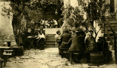 1935年，奥地利维也纳，格林辛（Grinzing）酒庄。 作者 不明