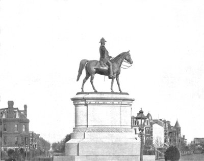 温菲尔德·斯科特雕像（Winfield Scott Statue），美国华盛顿特区，摄于c1900年。 作者 不明