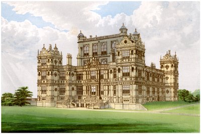 Wollaton Hall，诺丁汉郡，诺丁汉郡，米德尔顿勋爵的住所，c1880 作者 不明
