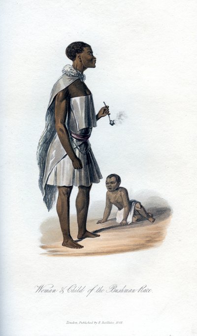 1848年布什曼种族的妇女与儿童 作者 不明