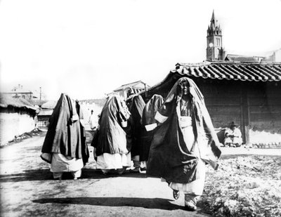 妇女，韩国南山，1900年 作者 不明