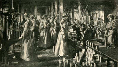 战争中的女工，c1914-1918，c1920。 作者 不明