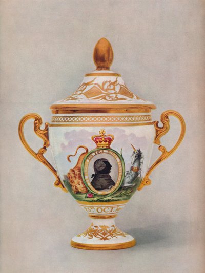 纪念乔治三世国王禧年的伍斯特花瓶，c1809 作者 不明