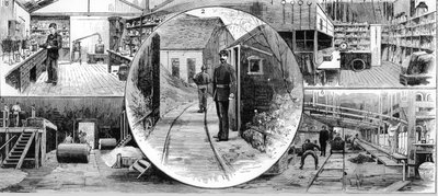 1884年在艾尔郡阿尔德的Nobel Explosives Company Limited的工人 作者 不明