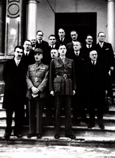 第二次世界大战：戴高乐与流亡的法国政府在阿尔及利亚，1943年 作者 不明