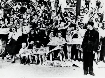 第二次世界大战：巴黎解放，1944年。 作者 不明