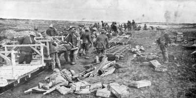 第一次世界大战，法国Vimy，受伤的撤离地点，1917年4月 作者 不明