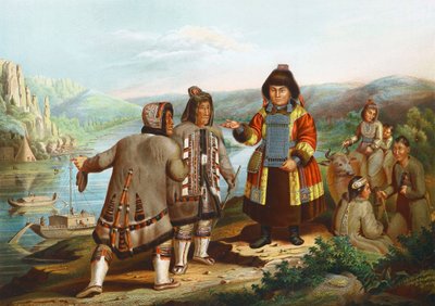 1862年，俄罗斯西伯利亚莉娜河上的雅库特。 作者 不明