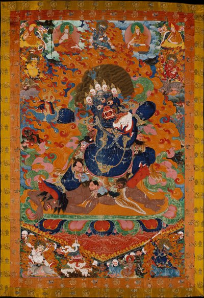 Yamantaka，死亡之神的毁灭者，18世纪初。 作者 不明