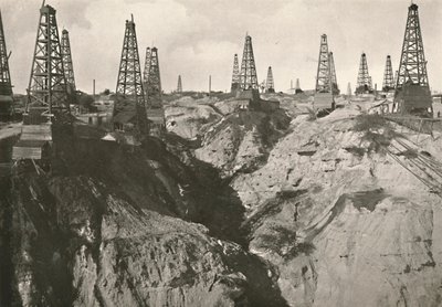 延安扬油井，1900。 作者 不明
