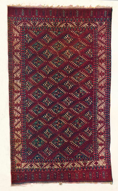 Yomut Turkoman地毯，c1700 作者 不明