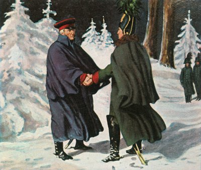 约克于1936年12月25日与俄国迪比奇将军会面。 作者 不明