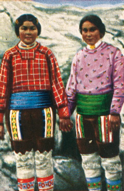 年轻的因纽特人妇女，格陵兰，c1928。 作者 不明