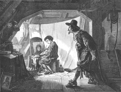 年轻的鲁本斯对他的主人范·欧特（Van Oort）感到惊讶，1875年。 作者 不明