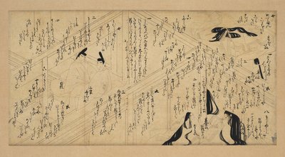 Yujo Monogatari Emaki，1336-92年。 作者 不明