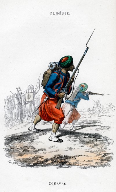 Zouaves，法国军队在阿尔及利亚 作者 不明