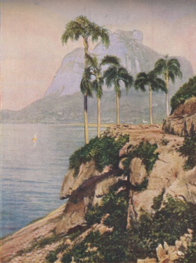 加维阿山-沿里约热内卢蜿蜒海岸迷人的远景，c1935 作者 不明
