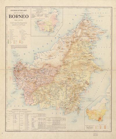婆罗洲岛地图 作者 不明
