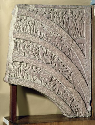 Architrave从一个门户，红砂岩，马图拉，UP，公元2世纪 作者 未知未知