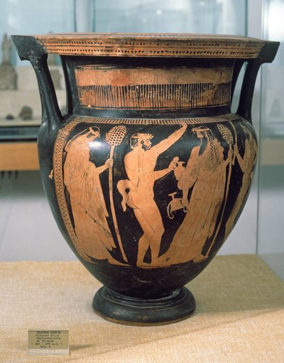 黑色人物krater，由半人马画家，公元前480-470 作者 未知未知