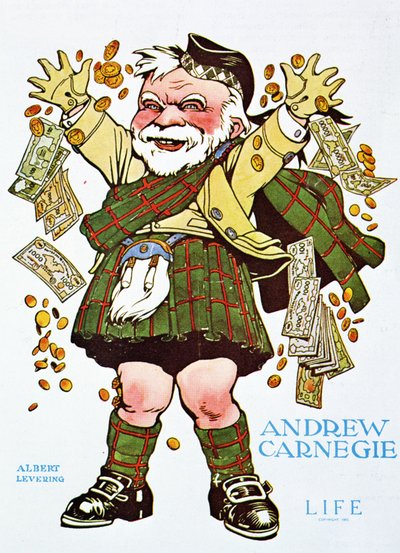 来自Life Magazine的Andrew Carnegie的漫画 作者 未知未知