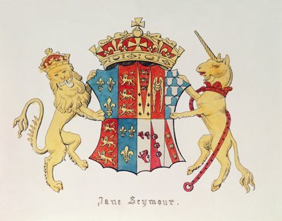 Jane Seymour的徽章（约1509-37），英格兰国王亨利八世的第三任妻子（1491-1547）（打印） 作者 Unbekannt Unbekannt