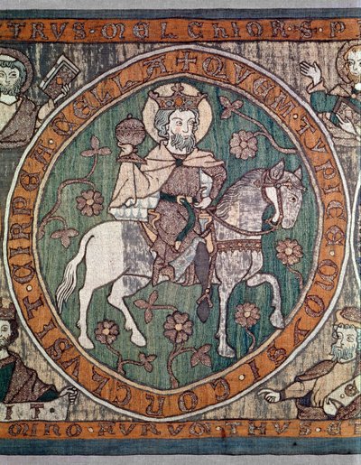 来自德国南部班贝格大教堂的刺绣祭坛正面，c.1300 作者 未知未知