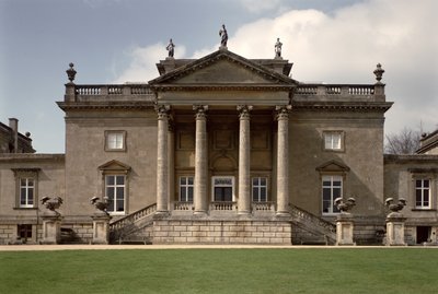 房子的中央部分外部看法，Stourhead，威尔特郡 作者 未知未知