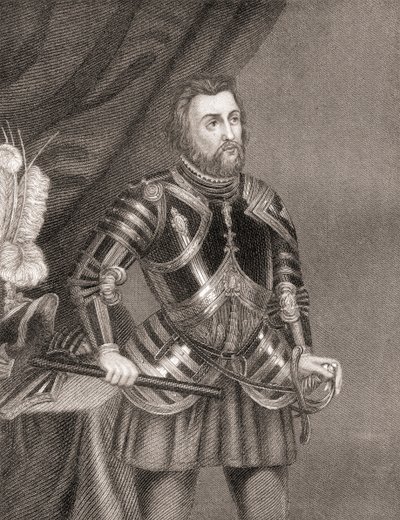 来自墨西哥征服历史的HernánCortésdeMonroy y Pizarro于1850年出版 作者 未知未知
