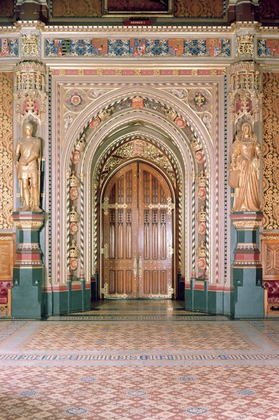 议会大厦，Robing Room入口，皇家画廊，1984年，查尔斯巴里爵士，（1795-1860）和Augustus Pugin，（1812-52）威斯敏斯特，英国伦敦 作者 未知未知