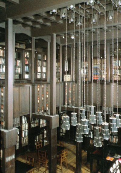 格拉斯哥艺术学院内部，图书馆，苏格兰，英国;由Charles Rennie Mackintosh建造的1897-1909，（1868-1928） 作者 未知未知