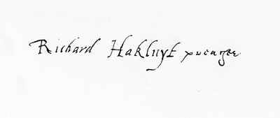 Richard Hakluyt的签名（c.1552-1616） 作者 未知未知
